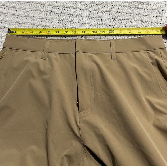 Fabletics Perfomance Golf Only Pant Classic Fit Mens Sz 35 x 34 (32) Tan Stretch - Picture 2 of 8